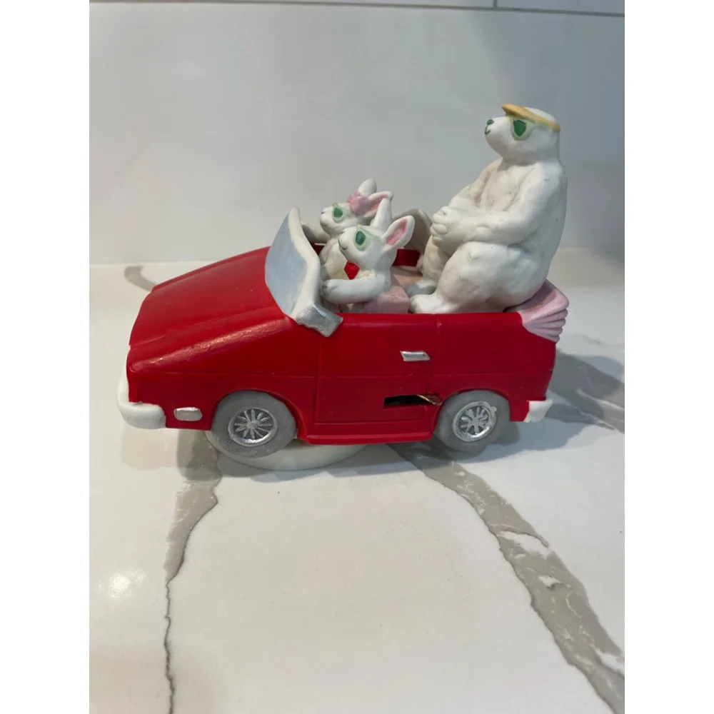 Schmid Norman Rockwell On Top Of The World Music Box Animals in Car Hollywood - Picture 2 of 10